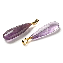 Natürlichen Amethyst Edelsteinanhänger&nbsp;G-Q192-07G-03