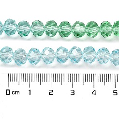 Brins de perles de verre peints transparents&nbsp;DGLA-A034-T6mm-A16