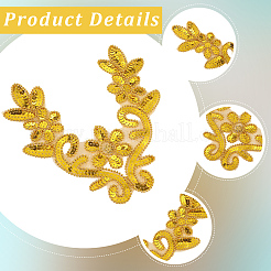 Polyester-Stickerei-Ornament-Zubehör&nbsp;PATC-WH20015-03A