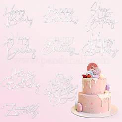 18 pièce de 9 styles de décorations pour gâteaux d'anniversaire&nbsp;AJEW-SP0001-83C