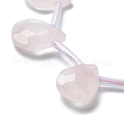 Natürlichen Rosenquarz Perlen Stränge&nbsp;G-K382-C02-01