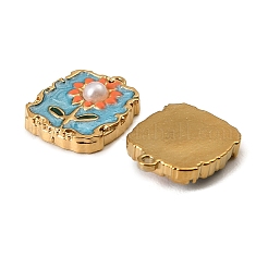 Pendentifs en acier inoxydable 304 émaillés&nbsp;STAS-I371-09G-02
