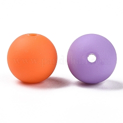 Perline acriliche siliconiche imitate in stile gommato&nbsp;MACR-T048-01A-05