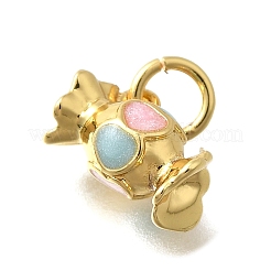 Messing Emaille Anhänger / charms&nbsp;KK-D295-30G-02