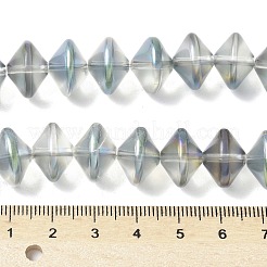 Chapelets de perles en verre électroplaqué&nbsp;EGLA-G038-01A-HP01