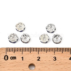 Messing Strass Zwischen perlen&nbsp;RB-A014-L6mm-05S