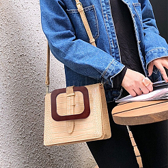 Poignée de sac en bois&nbsp;FIND-WH0063-89C