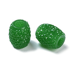 Perles de couleur gelée européenne en résine opaque&nbsp;RESI-B025-02A-11