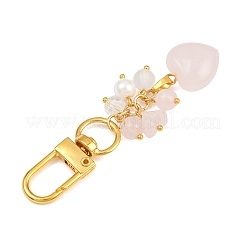 Natürliche Rose Quarz Anhänger Dekorationen&nbsp;HJEW-JM04150-01