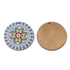 Pendentifs en tilleul imprimé&nbsp;WOOD-S045-027B-03