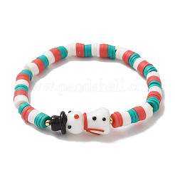 3 Stück 3 Stile Polymer Clay Heishi Surfer Stretch-Armbänder-Set&nbsp;BJEW-TA00262