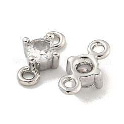 Gestell aus Messing mit Pavé-Fassung und klaren Zirkonia-Gliedern&nbsp;KKB-L215-047B-P