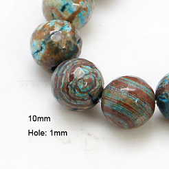 Natur Chrysokoll Perlen Stränge&nbsp;G-G099-F10mm-35