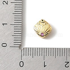 Perline zirconi micro pave  in ottone&nbsp;KK-D262-06G-04