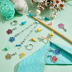 DIY-Strickwerkzeugsets mit Hundepfotenabdruck&nbsp;HJEW-NB00075