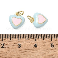 Ciondoli smaltato in ottone&nbsp;KK-H259-01A-G03