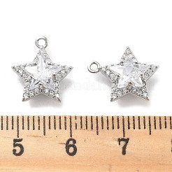 Pendentifs en laiton zircon cubique transparent&nbsp;KK-M102-29P