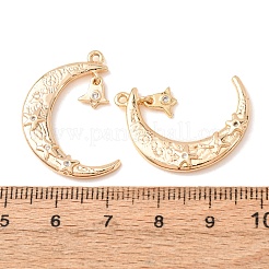 Ottone con pendenti in strass di cristallo&nbsp;RB-CBA35BD-01G