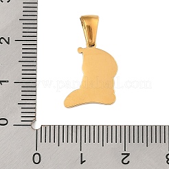 Colgantes de acero inoxidable 304 con temática navideña&nbsp;STAS-R007-01F-G