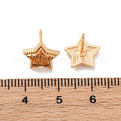 Clous d'oreilles en laiton&nbsp;EJEW-D288-14G
