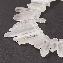 Natürliche Quarzkristall spitzen Perlen Stränge&nbsp;G-L484-03