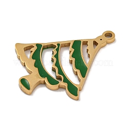 Weihnachtsthema 304 Edelstahl Emaille Charms&nbsp;STAS-Z093-02A
