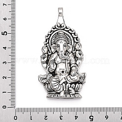 Lega stile tibetano grandi ciondoli&nbsp;X-TIBEP-T002-119AS-NR