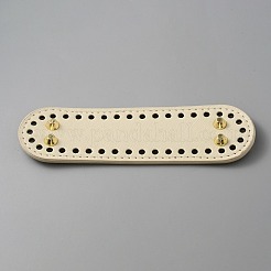 Ovale pu-leder strickhäkeln taschen nagel boden shaper pad&nbsp;DIY-WH0349-98A