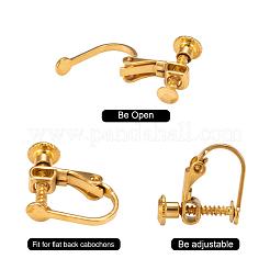 Messingschraube an Clip-On-Ohrringen&nbsp;KK-L164-02G
