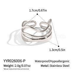 Anelli a polsino ondulati a strati in acciaio inossidabile 304&nbsp;LS-IP1219-3