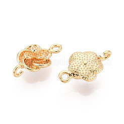 Messing Blumenverbinder Charms&nbsp;KK-T078-17G