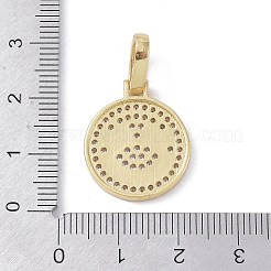 Colgante micropavé cubic zirconia de latón&nbsp;ZIRC-NH0001-01G-03
