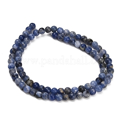 Natürliche Südafrika-Sodalith-Perlenstränge&nbsp;G-S259-35-4mm