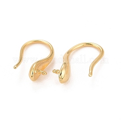 Ganci per orecchini in ottone ecologici con placcatura a cremagliera&nbsp;KK-D075-08G-RS