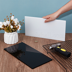 2 Blatt 2 Farben HDPE-Kunststoffplatten&nbsp;DIY-OC0014-43B
