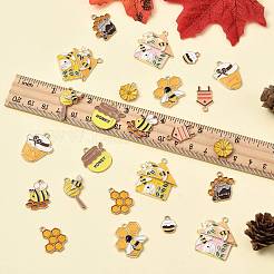 24pcs 12 styles de pendentifs en émail en alliage&nbsp;ENAM-FS0004-02