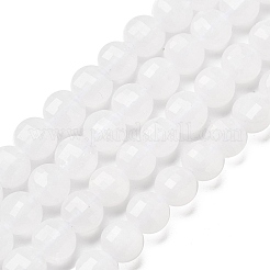 Natürliche weiße Jade perlen Stränge&nbsp;G-C179-A6mm-11