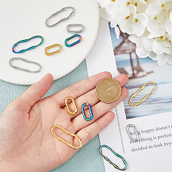 12 Stück Verbindungsringe aus Edelstahl 304 im 6er-Stil&nbsp;STAS-FH0001-95