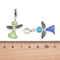 Belle pendentif européen d'ange en alliage avec gros trou de robe de mariée&nbsp;PALLOY-JF00003