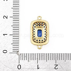 Ciondoli connettore in ottone micro pavé di zirconi cubici&nbsp;CU-CBAAB9C-01G-04