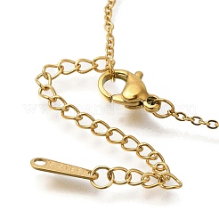 Collane a catena con ciondolo infinito in acciaio inossidabile 304 per donna&nbsp;NJEW-H046-05G