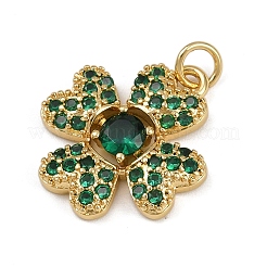 Pendentifs avec zircon cubiques à micro-pavés en laiton&nbsp;KK-B150-10G