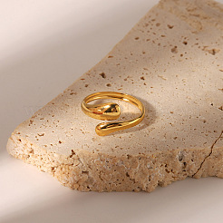 Semplici ed eleganti anelli a forma di serpente in acciaio inossidabile 304&nbsp;LS-IR8532