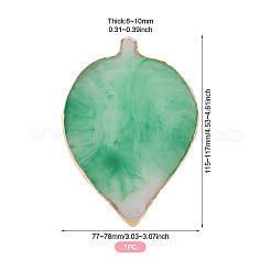 1 paleta de colores de imitación de ágata de resina&nbsp;MRMJ-TA0001-47D