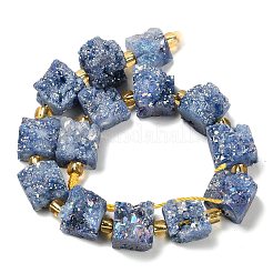 Elettrodeposte druzy naturale perline agata fili&nbsp;G-G289-01B