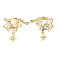 Orecchini da donna con polsino in ottone con micro pavé di zirconi cubici&nbsp;CU-CBAE7DF-26G