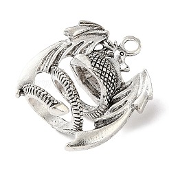 Tibetischer stil Aluminium Anhänger & Charms&nbsp;AL-C001-01AS