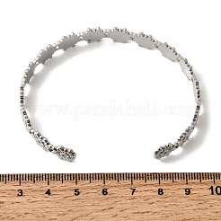 201 offene Armreifen aus Edelstahl für Damen&nbsp;BJEW-Z162-02P
