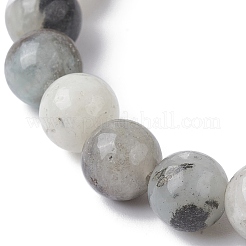 Bracelets extensibles en perles d'amazonite et de dauphin turquoise synthétique&nbsp;BJEW-JB09830-03