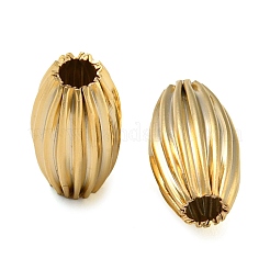 Perline di ottone ecocompatibili con placcatura a cremagliera&nbsp;KK-M257-16G